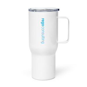 Travel mug with a handle