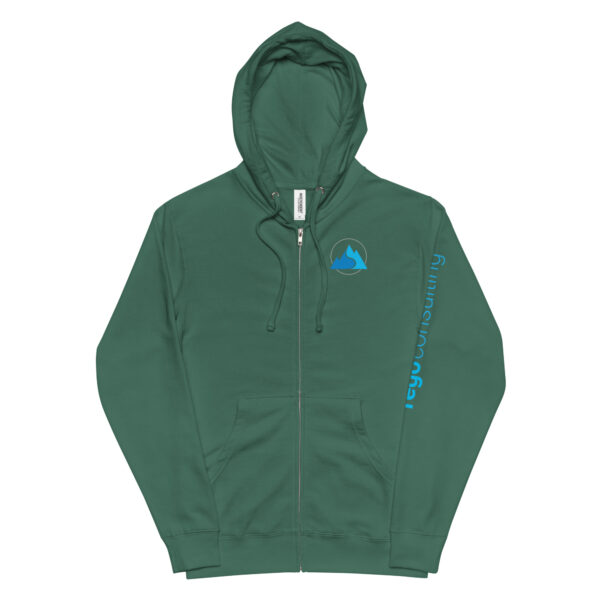 Unisex fleece zip up hoodie - Image 7