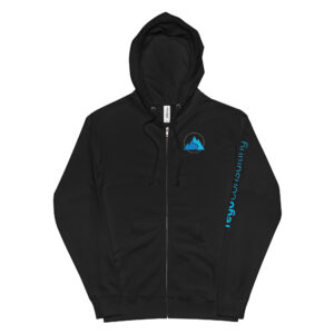 Unisex fleece zip up hoodie